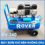 May bom hoi khi nen khong dau 220V 3HP 40 lit RV340 Rover