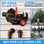 May bom luu luong lon 12V 220L 550A MAXPUMS chinh hang