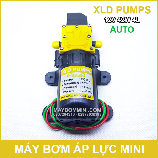 May bom mini 12V 42W 4L XLD tu dong