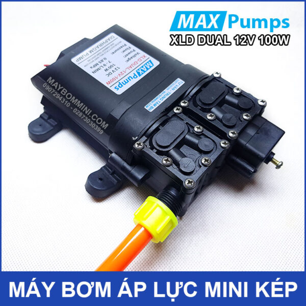 May bom mini ap luc kep 12v 100W