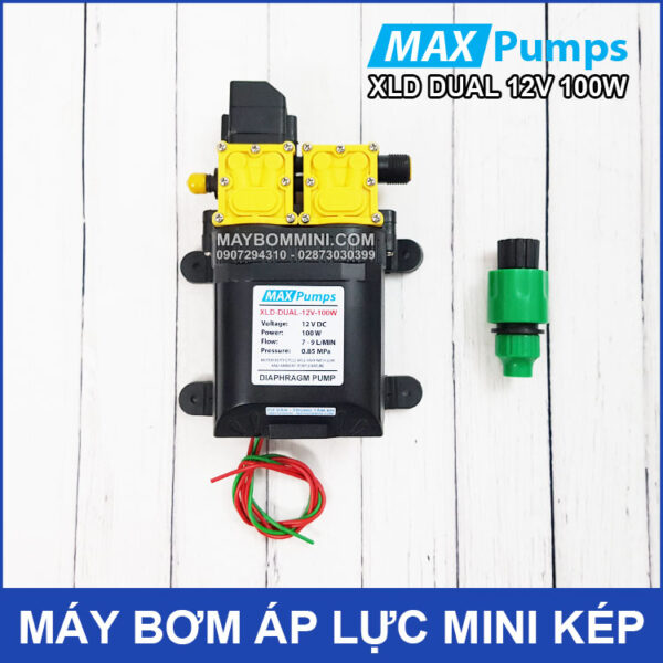 May bom mini ap luc kep 12v 100W tu dong