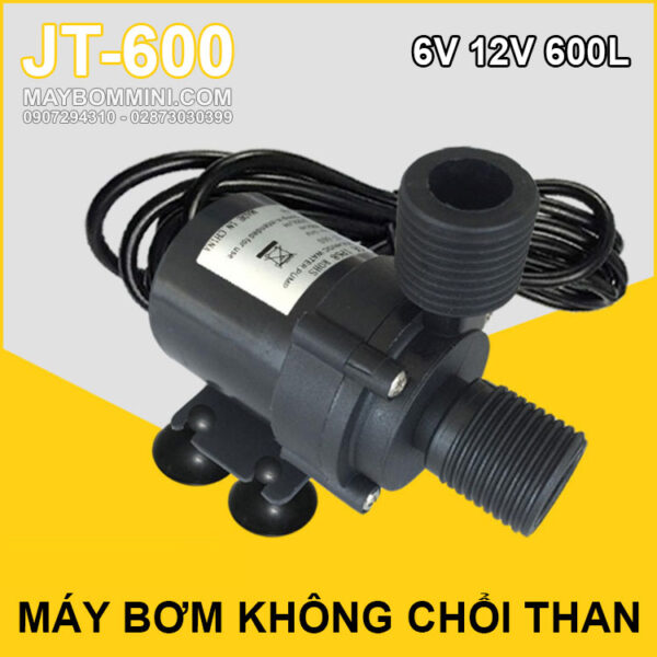 May bom mini khong choi than 12v JT 600