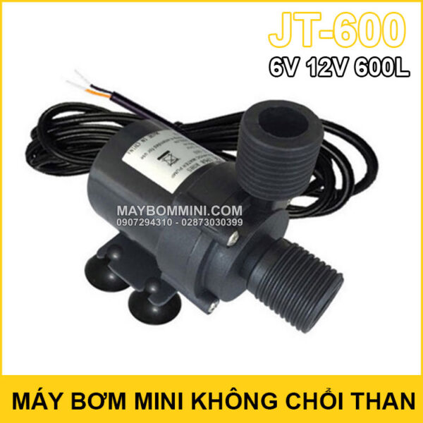 May bom mini khong choi than 6v 12v 600L JT 600