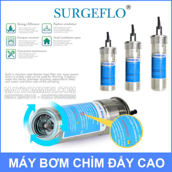 May bom nang luong mat troi 12v SURGEFLO