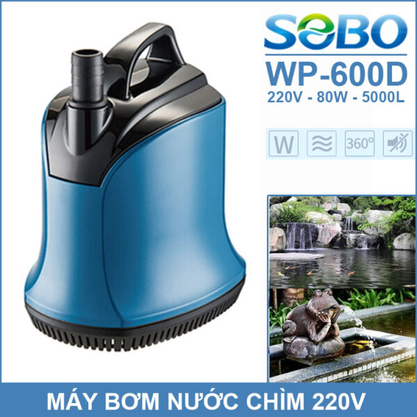 May bom nuoc chim SOBO 220V 80W 5000L 600D