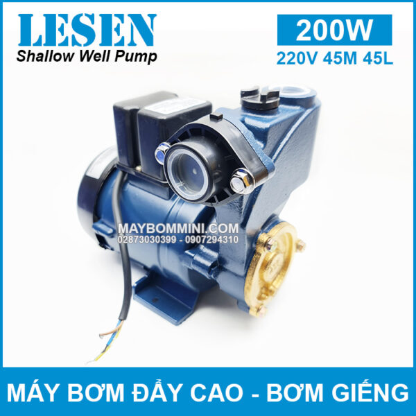 May bom nuoc day cao bom nuoc gieng bom len bon 220v 200w 45l Lesen