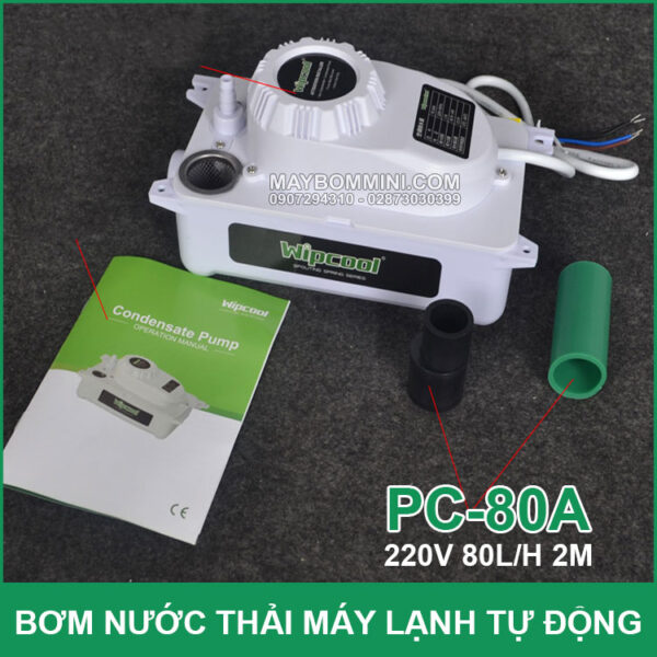 May bom nuoc may lanh may dieu hoa Wipcool PC A80