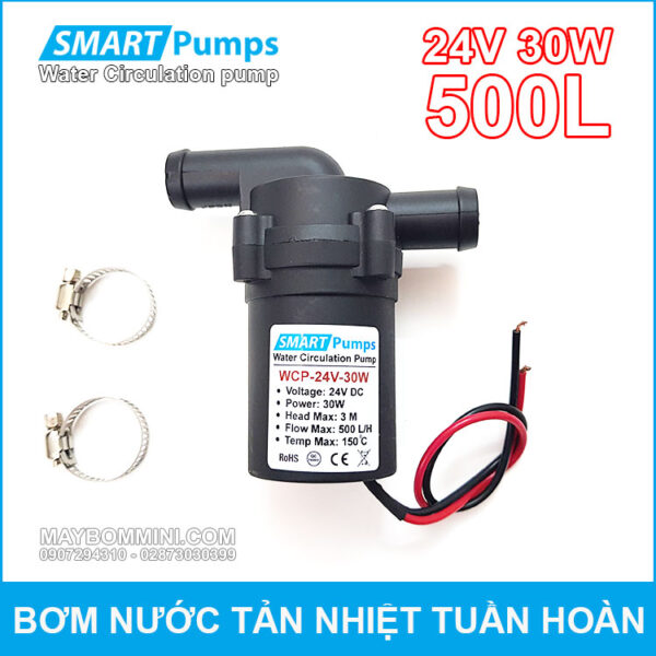 May bom nuoc tan hiet tuan hoan 24V 30W 500L Smartpumps 1