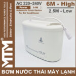 May bom nuoc thai may lanh 220V 14W 2m5 6M Kingpump chinh hang gia re