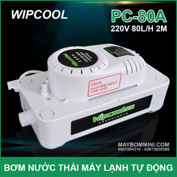 May bom nuoc thai may lanh tu dong Wipcool PC 80A