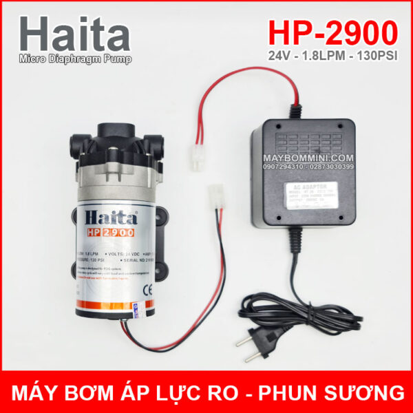 May bom phun suong 24V HP 2900 Haita kem nguon