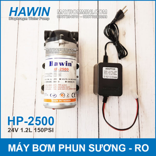 May bom phun suong 24V Hawin HP 2500