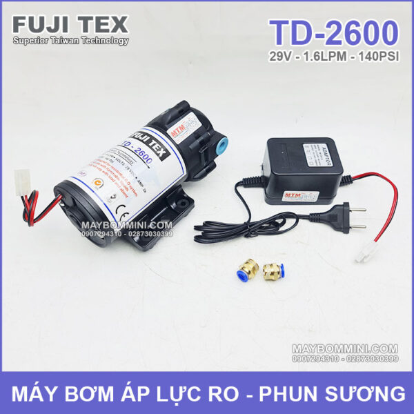 May bom phun suong 29V 58W TD 2600 FujiTex gia re 25 bec