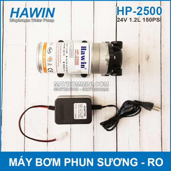 May bom phun suong va RO 24V