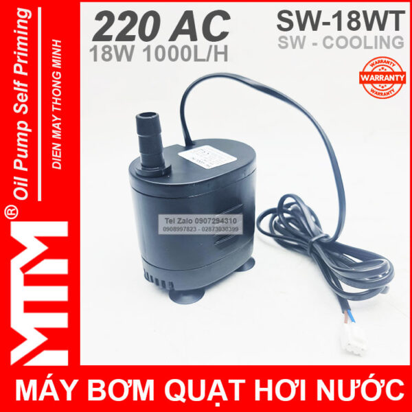 May bom quat hoi nuoc 220V 18W 1000L SW COOLING chuyen dung