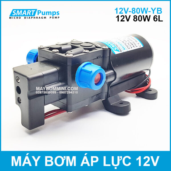 May bom rua xe mini 12v 80w