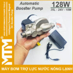 May bom tang ap tro luc nuoc nong lanh 24V 128W 35L 18M BINTAIKE tren tay