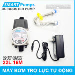May bom tro luc nuoc tu dong 24v 65w 22l smartpumps