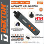 May chuyen vit truot mini 4V Dekton DK VT08N 7 Cap do truot Co khoan Kem nhieu mui vit mau xam