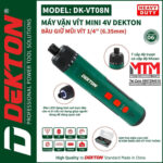 May chuyen vit truot mini 4V Dekton DK VT08N 7 Cap do truot Co khoan Kem nhieu mui vit mau xanh