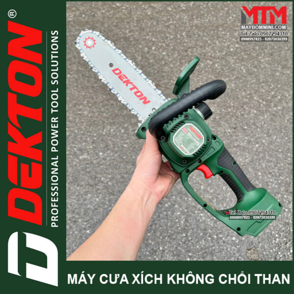 May cua xich DEKTON M21 CS08BL 8inch motor khong choi than chan pin pho thong