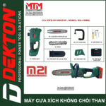 May cua xich DEKTON M21 CS08BL 8inch motor khong choi than chan pin pho thong makita gia re