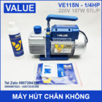 May hut chan khong 220V 187W 57L Value VE115N