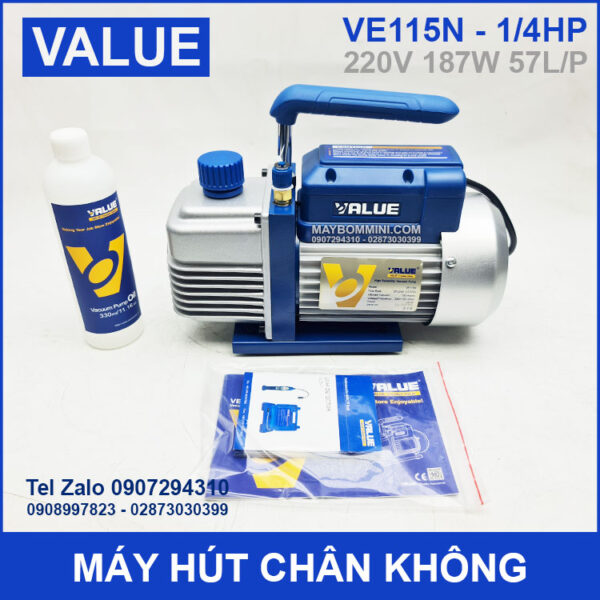 May hut chan khong 220V 187W 57L Value VE115N