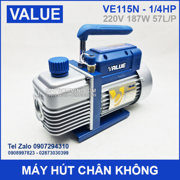May hut chan khong 220V 187W 57L Value VE115N chinh hang