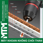 May khoan bat vit khong choi thang 16V MTM M168 10mm 60N 2000rpm 23 cap co bua da nang