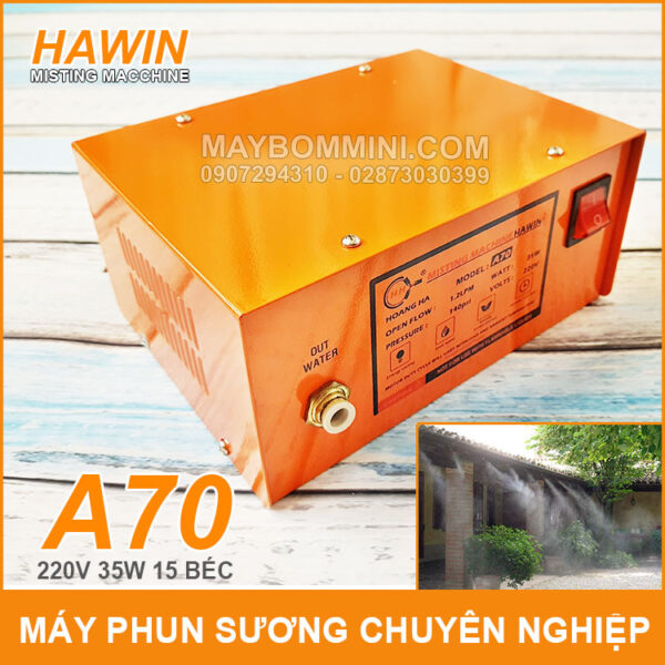 May phun suong chuyen nghiep Hawin A70 15 bec