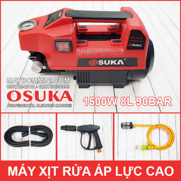 May rua xe ap luc cao 220V 1500W 8L 90bar Suka