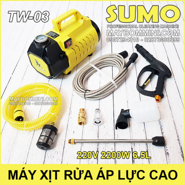 May rua xe ap luc cao 220V 2200W 6L 80bar Sumo TW 03
