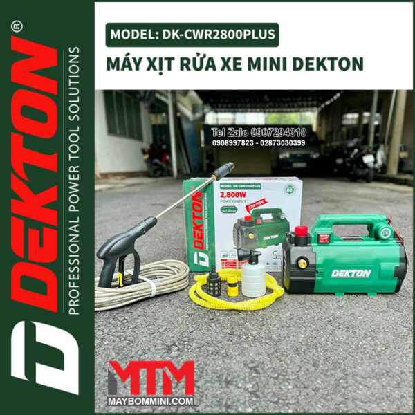 May rua xe ap luc cao 220V 2800W 10L Dekton DK CWR2800PLUS chinh hang