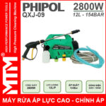 May rua xe ap luc cao 220V 2800W 12L 154Bar Phipol QXJ09 loi dong chinh ap gia dinh