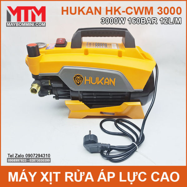 May rua xe ap luc cao 220V 3000W 12L Hukan HK CWM 3000 gia re chat luong cao