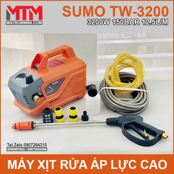 May rua xe ap luc cao 3200W 150bar 12L Sumo TW 3200