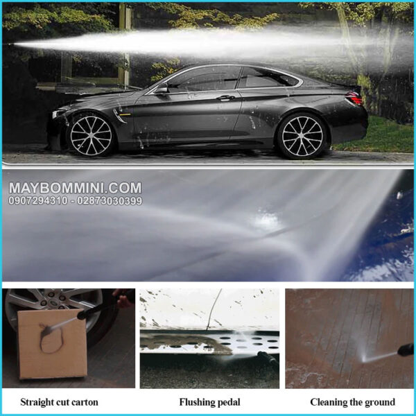 May rua xe gia dinh va ve sinh may lanh chuyen nghiep 2200W Sumo