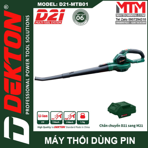 May thoi bui DEKTON D21 MTB01 pin sac