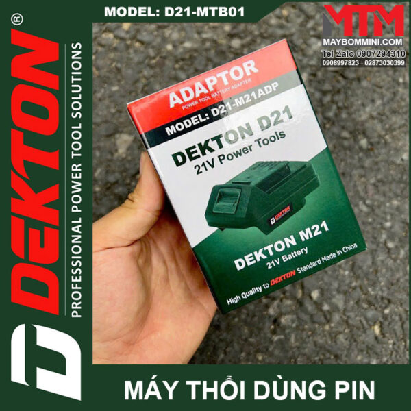 May thoi bui DEKTON D21 MTB01 pin sac de chuyen D21 sang M21