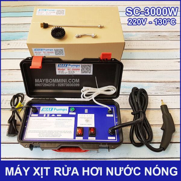 May xit rua ve sinh bang hoi nuoc nong