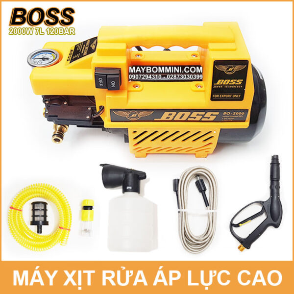 May xit rua xe ap luc cao 2000W BOSS