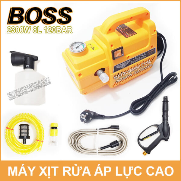 May xit rua xe ap luc cao 2300W BOSS