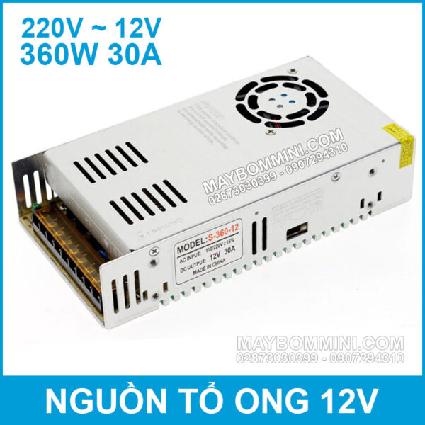 Nguon to ong 12V 30A 360W