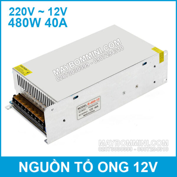 Nguon to ong 12V 40A 480W