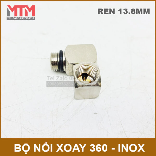 Noi xoay 360 inox ren 13mm