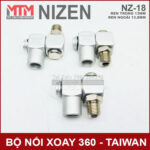 Noi xoay 360 inox ren 13mm TAIWAN