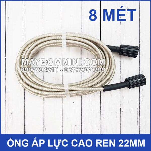 Ong ap luc cao ren 22mm 8 met