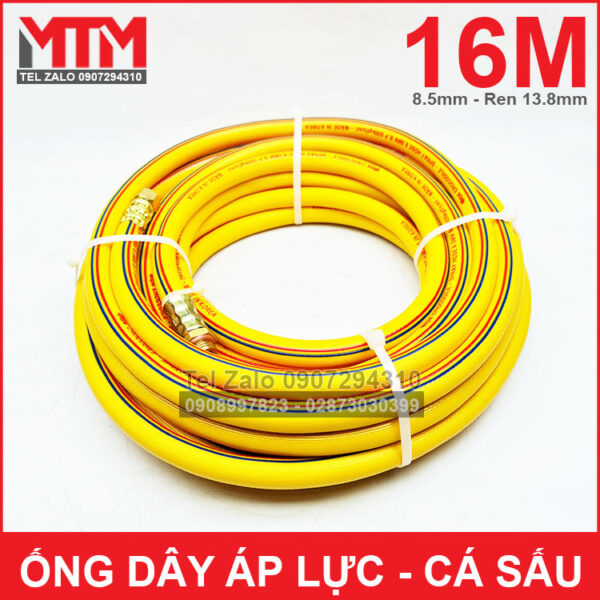 Ong ap luc rua xe phun thuoc sau 8mm ren 13mm 16 met Crocodile Ca Sau