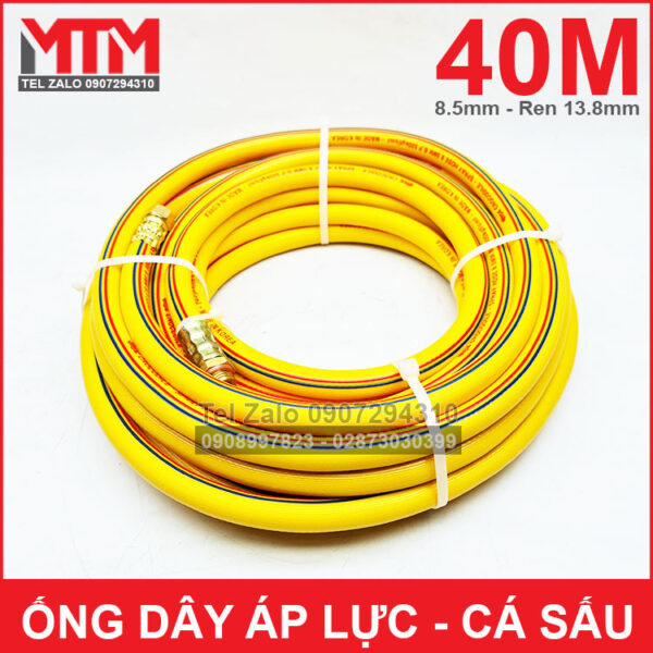 Ong ap luc rua xe phun thuoc sau 8mm ren 13mm 40 met Crocodile Ca Sau